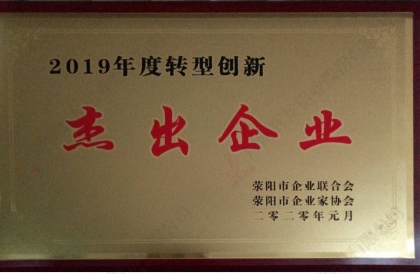 Outstanding Enterprise in Transformation and Innovation in 2019